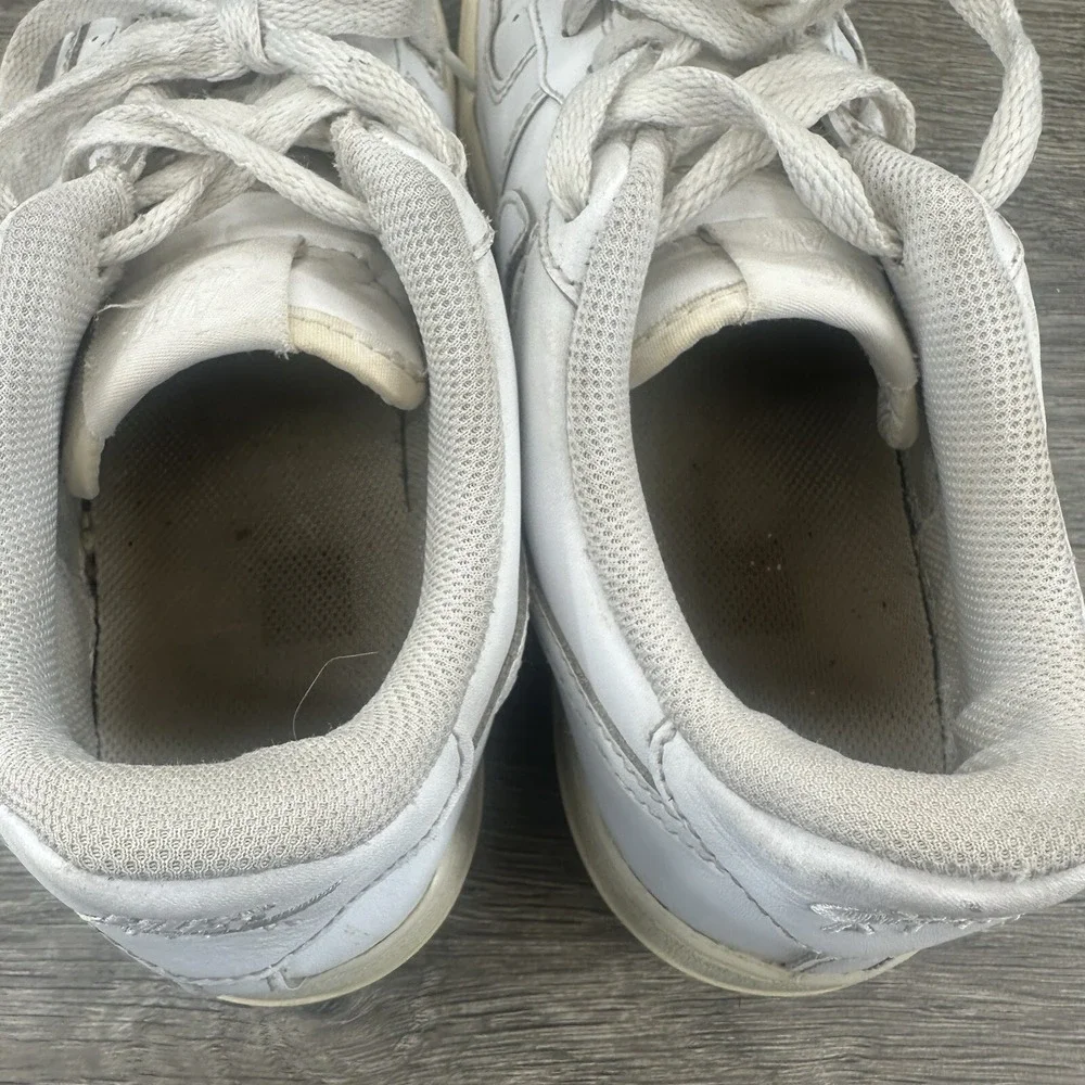 Nike Air Force 1 Youth Shoes‎ Size 6.5Y Triple White Lace Up Low Top 314192